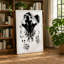 Snow Leopard Gaze Modern - Print-136790175-136790176