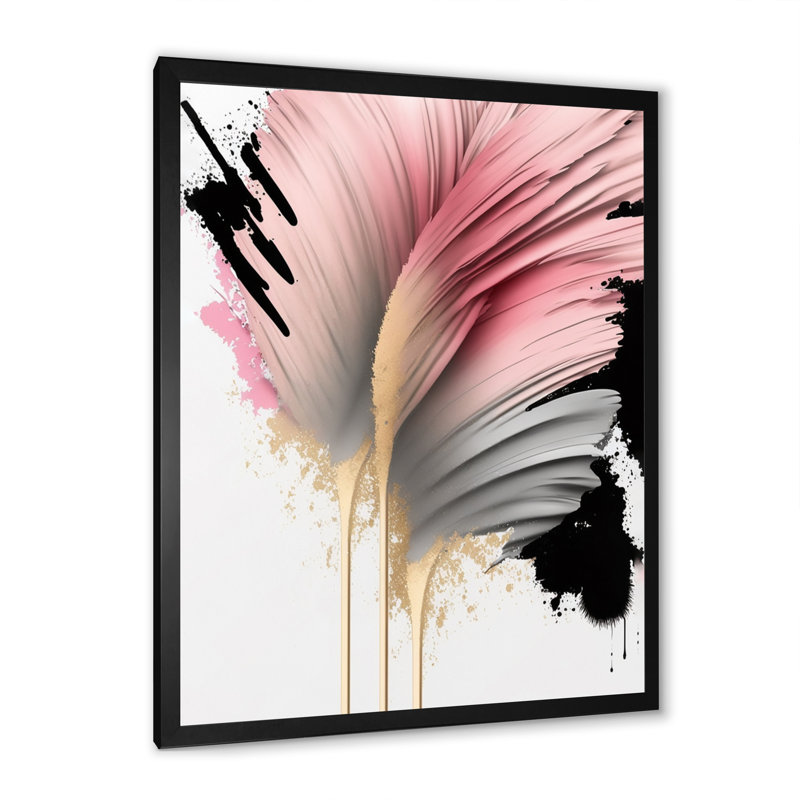 Gerbera rose, fleurs hyperréalistes IV - art mural Gerbera, Cadre photo noir, H 40 po x l 30 po