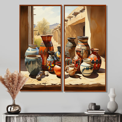 Art amérindien Pueblo Pottery II - art amérindien sur toile