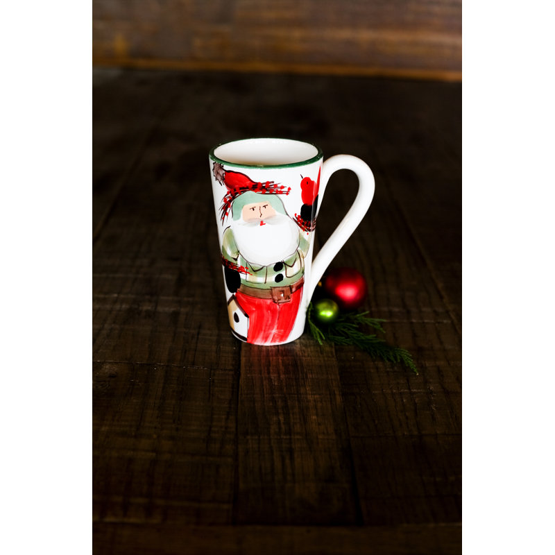 Old St. Nick Earthenware Latte Mug