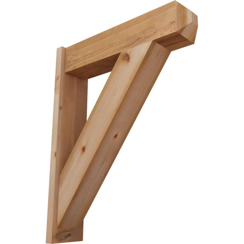 Artisan traditionnel en bois rustique, Cèdre rouge occidental l 7 1/2 po (lisse), P 30 po x H 38 po