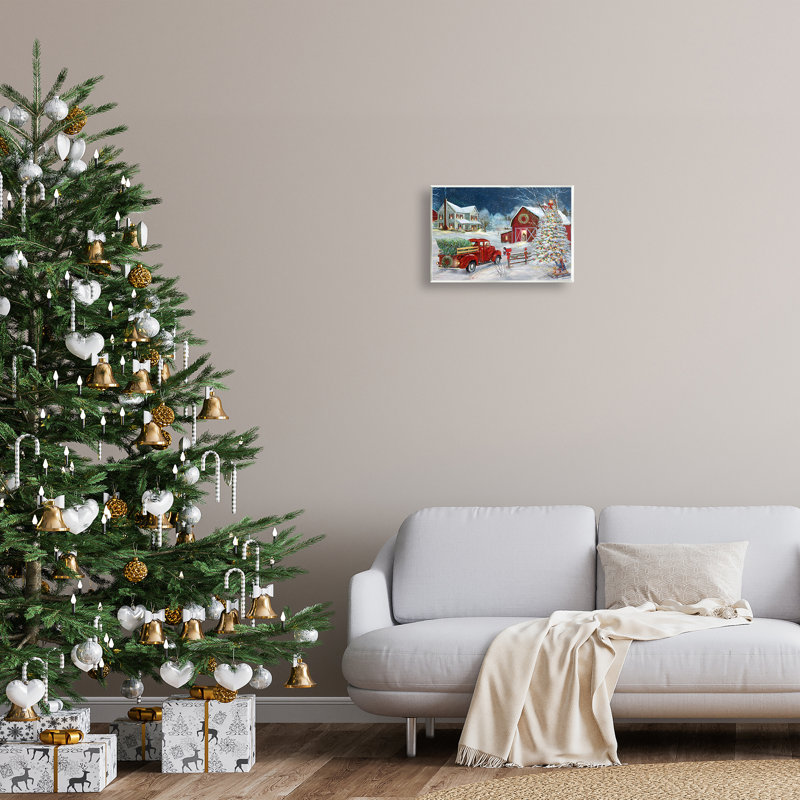 «Snowy Winter Farmhouse» par Ruane Manning, H 10 po x l 15 po