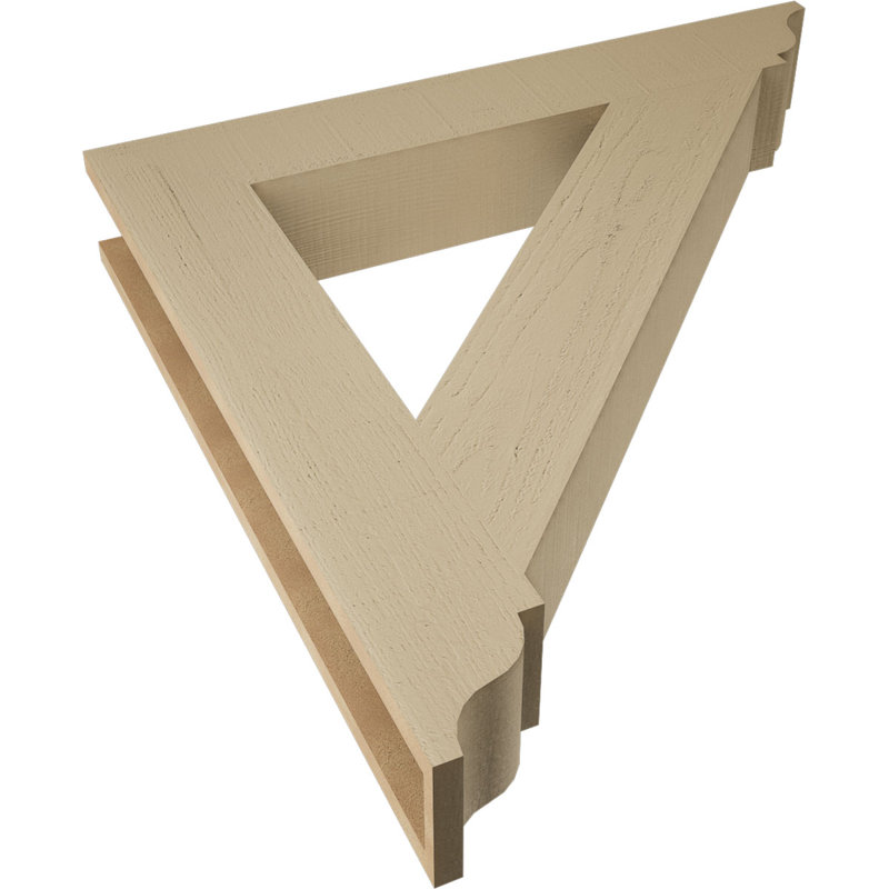 Support traditionnel en cèdre brut à grain de bois TimberThane, H 36 po x l 5,5 po x P 36 po