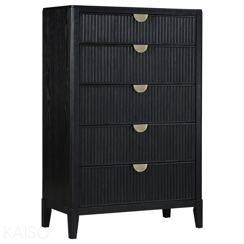 Black 5-Drawer Chest