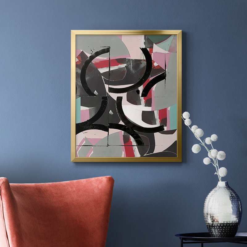 Toile encadrée de qualité supérieure Cartissi Space II - prête à être accrochée, Or, H 24 po x l 20 po