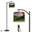 Lampe sur pied à arc avec abat-jour réglable vue brouillard lever du soleil montagnes arkansass Lampe sur pied 3 températures de couleur à intensité variable avec poteau pour l'interrupteur de la chambre à coucher