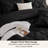 Bedsure Twin-XL Pintuck Bed-in-a-Bag- Black Pinch Pleat Comforter with Sheets, Pillowcases & Shams-101518292-101518301