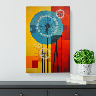 Dandelion Constructivism - Wrapped Canvas