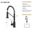 Robinet de cuisine à poignée simple 19 po certifié CUPC - Finition noir mat | Idée cadeau-122633867