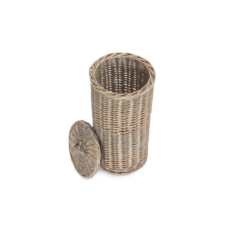 Highland Dunes Wicker Toilet Roll Holder Basket