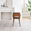 Alcea Modern Design Dining Chair - Luxury Faux Leather Upholstered Armchair