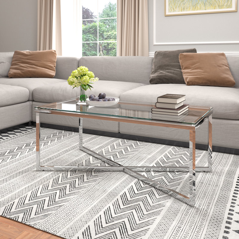 Elyon Cross Legs Coffee Table