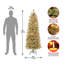 First Traditions'' 6 Ft. Arcadia Cashmere Pine Slim Tree With Clear Lights-543166277