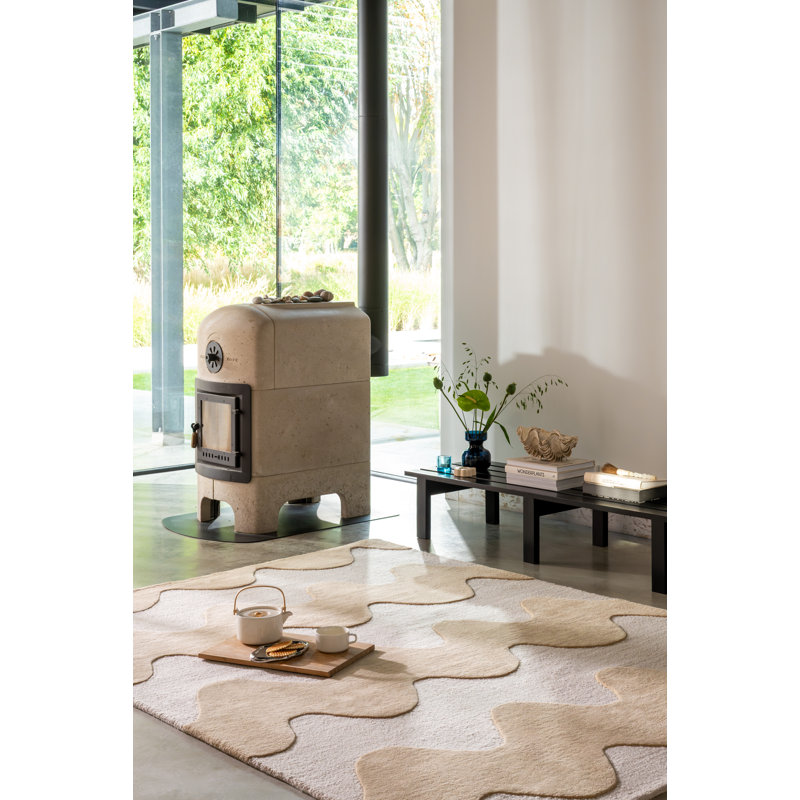 Lokki Black | 133905, Butter, Rectangle 5'7" x 7'10"