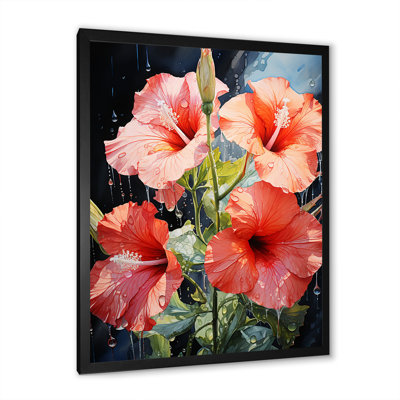 «Pink Morning Glory», art mural «Morning Glory»