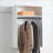 Closet Systems | Devi Modular Wall Mounted with Warm Oak Finish | White | Wood