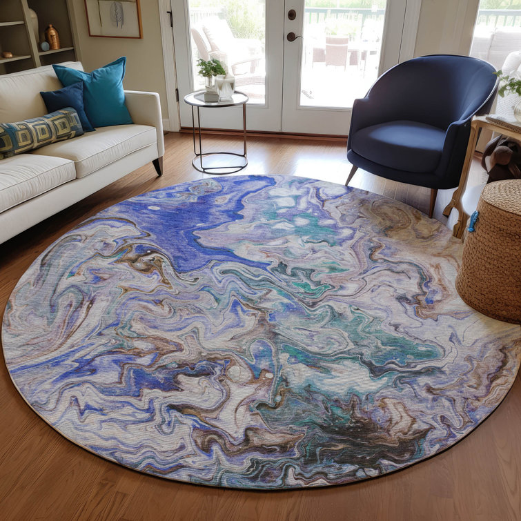 Melania Washable Abstract Indoor / Outdoor Rug