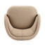 Chaise d'appoint incurvée verte de 34 po-1695652338