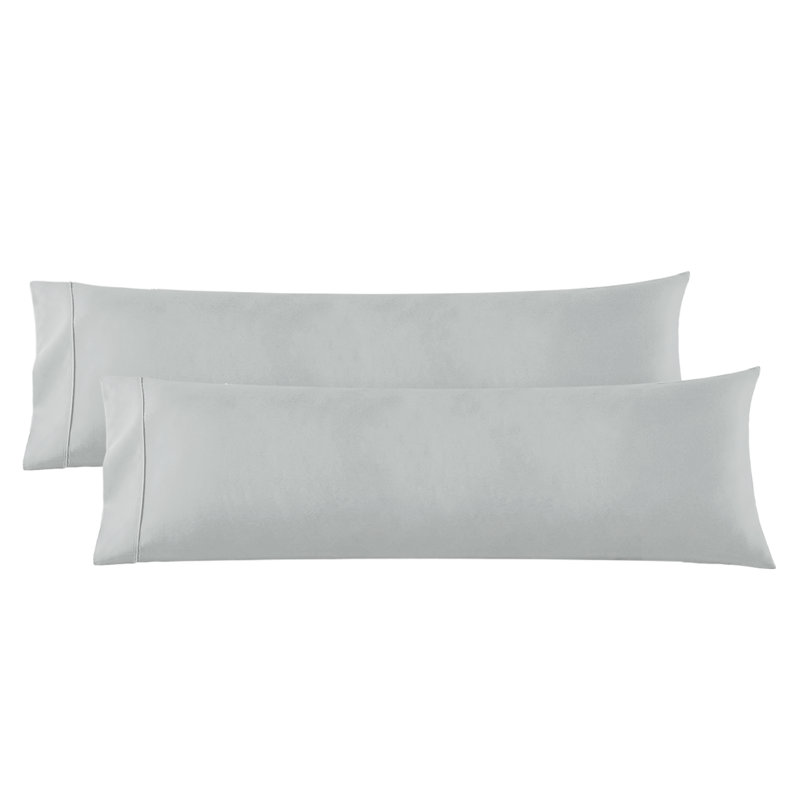 Nestl 1800 Thread Count Body Pillowcase, Silver