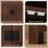 24" Farmhouse End Table With Charging Station And Barn Door Storage-913112093