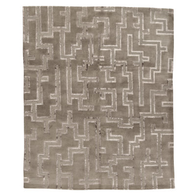 Hand Knotted Area Rug in Biscotti
