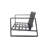 Modern Double And Table Yb15052, Brown Cushions, Aluminum, Interior Decoration Piece With Matching Rectangular Beige Home Decor Accessory