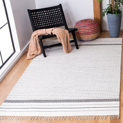 Tapis en coton à tissage plat Solon Kilim