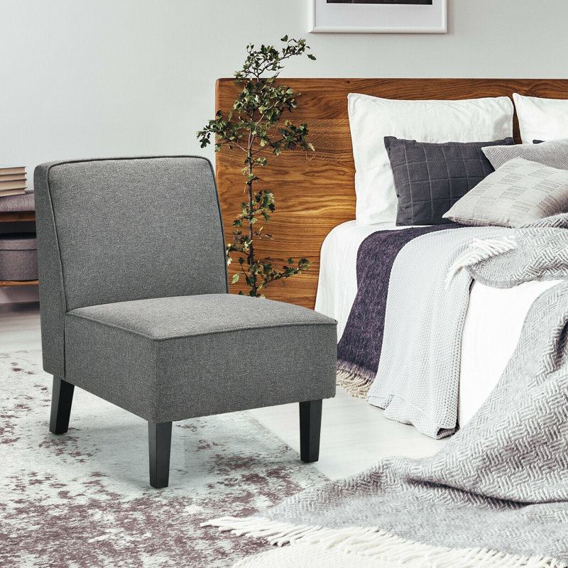 Sharell Upholstered Side Chair, Gray 100% Polyester