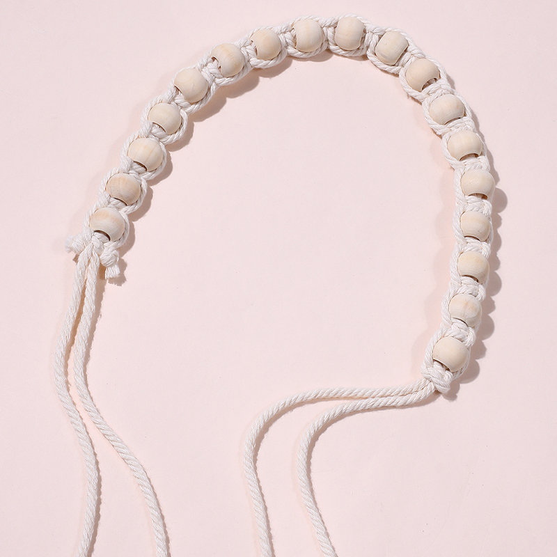 Solid Wood Bead Curtain Tieback