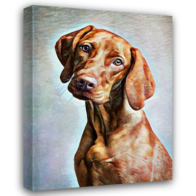 Lark Manor™ Aldridge, Ashley Gallery Wrapped Canvas Art Titled: Hungarian Vizsla Adoration