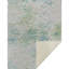 Jeté 50 pi x 70 po en microfibre vert sarcelle et beige