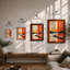 Horizon Divided Mid-Century - Framed Print-1875145878-1875145877