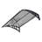 Awnings for Door Entrance, 30 x 39 in, Exterior Front Door Window Awnings with Drainage & ABS Bracket, Rain Snow Sun Protection, Overhang Polycarbonate Door Canopy for Porch Patio, Smoky Gray-125149647-125149643
