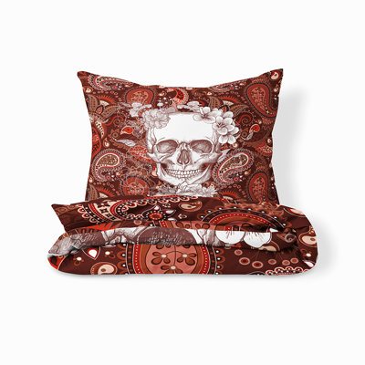 Ensemble de housse de couette et insert 5 pièces en microfibre multicolore