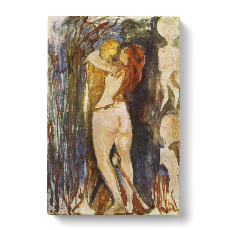 The Death And The Young Girl by Edvard Munch - Wrapped Canvas Painting, 60cm H x 40cm W x 3cm D