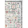 Christa Oriental Light Gray/Fuchsia Area Rug