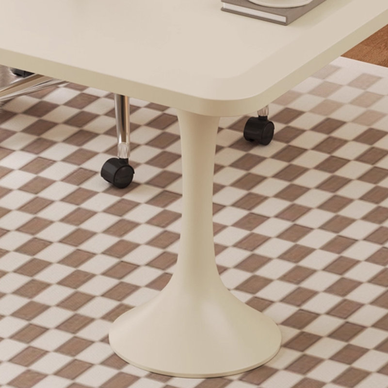 Bureau moderne, moderne, luxueux, épais, irrégulier et durable, H 29,52 po x l 47,24 po x P 23,62 po, Crème
