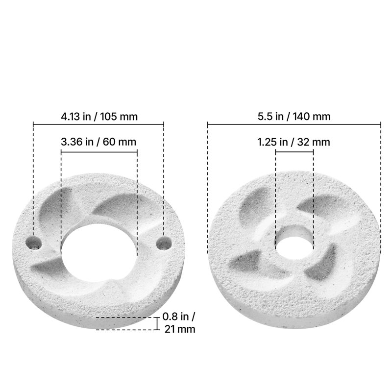 Feuilles de broyage pour moulin à grain électrique, disques de broyage à sec et humide, plaques de broyage de remplacement compatibles avec le moulin à épices à maïs GM-002