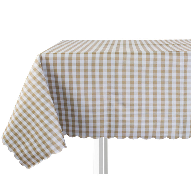 Nappe brun-blanc