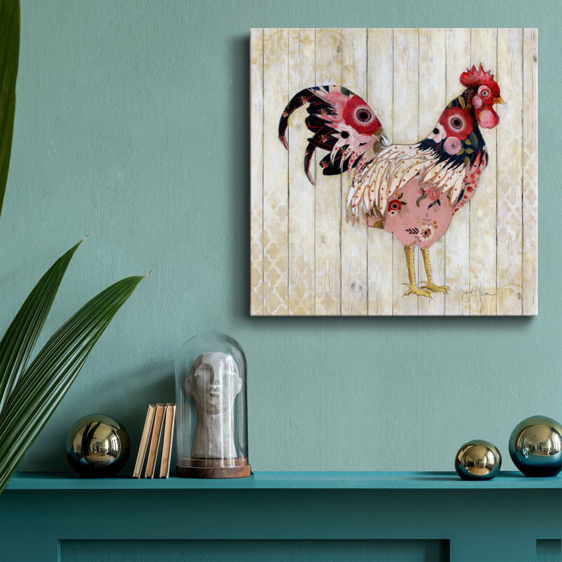 " Pecking Order I ", 10" H x 10" W x 1.5" D