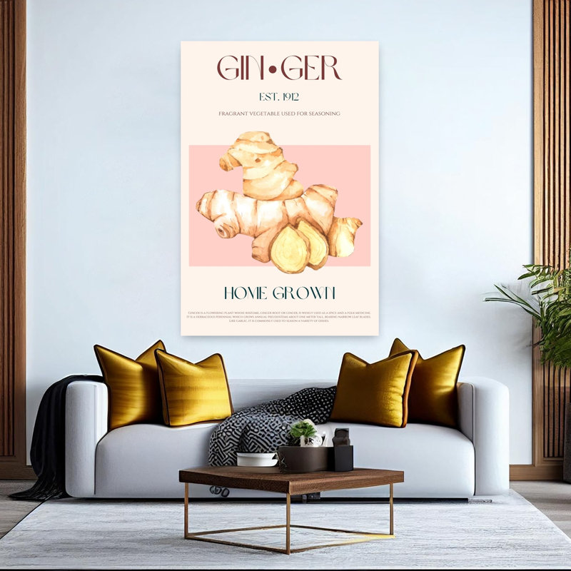 Home Grown Ginger by Nazma Khokhar - Wrapped Canvas Print, 152.4 cm H x 101.6 cm W