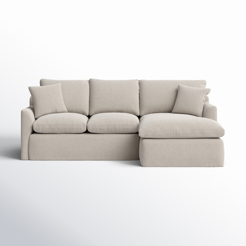 Beauen Upholstered L-Shaped Sectional, Right Hand Facing