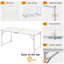 Table pliante rectangulaire réglable 47,2 po