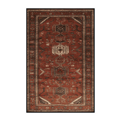 Tapis brun turc lavable à la machine