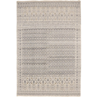 Tapis oriental transitionnel gris discret Mute 6X9