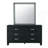 BLACK FRAMED MIRROR