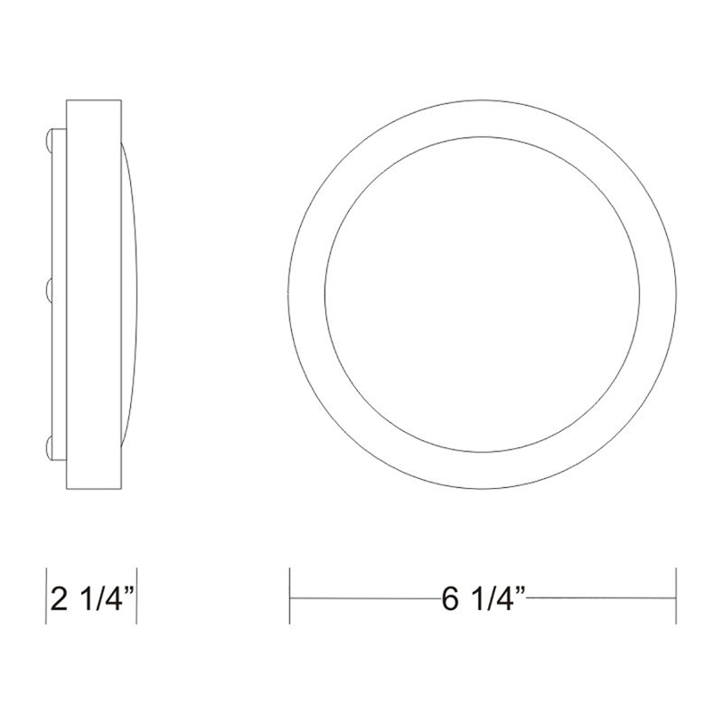 Ai-Pi 1-Light 6.25" Flush Mount, Gray