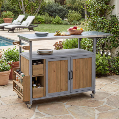 Chariot de cuisine pour l'extérieur 54,33 "Farmhouse