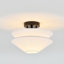Linen Semi Flush Mount