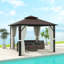 Outsunny 3 x 3(m) Hardtop Gazebo Canopy w/Double Polycarbonate Roof-1924398644